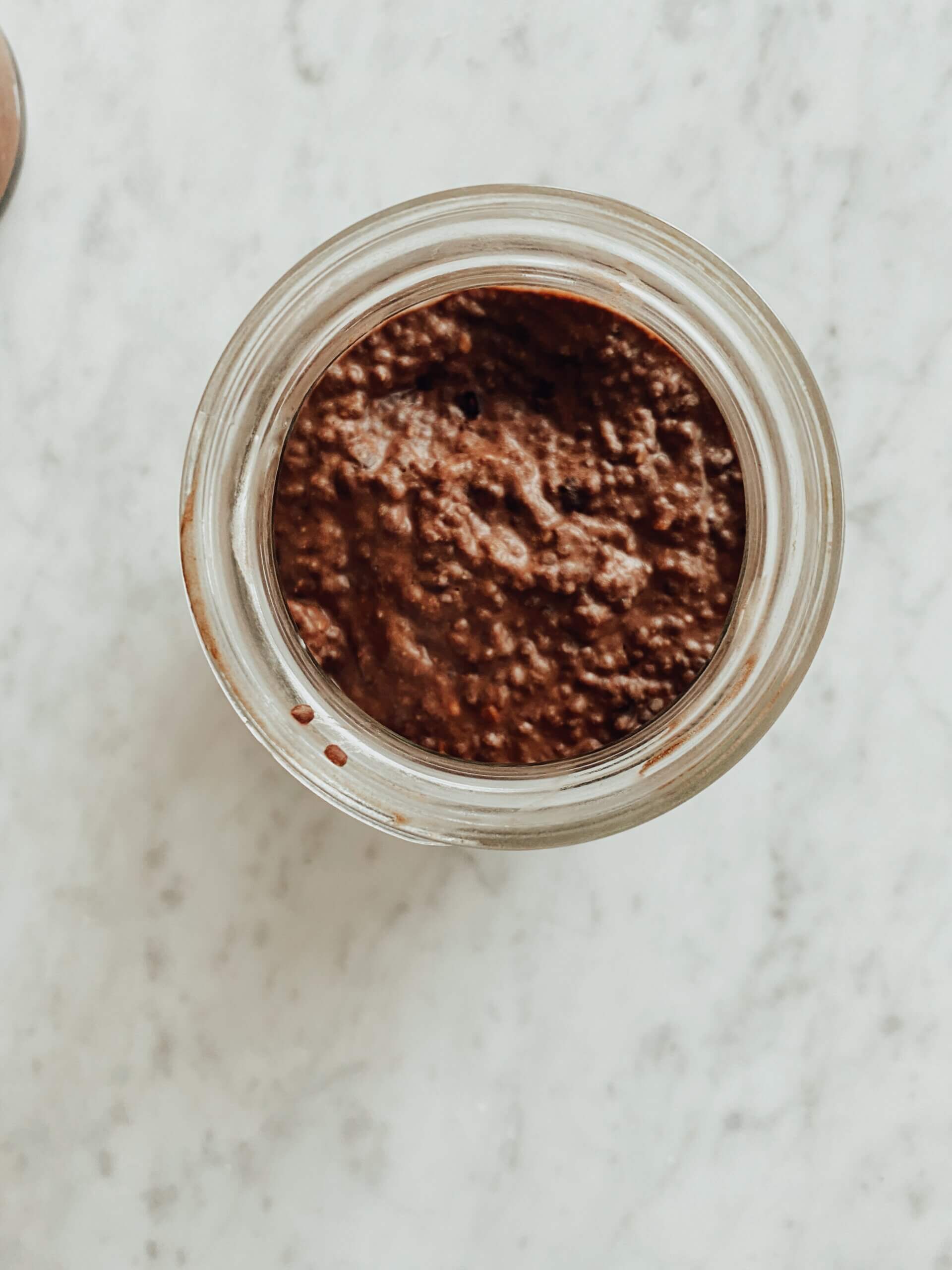Chocolate chia seed pudding