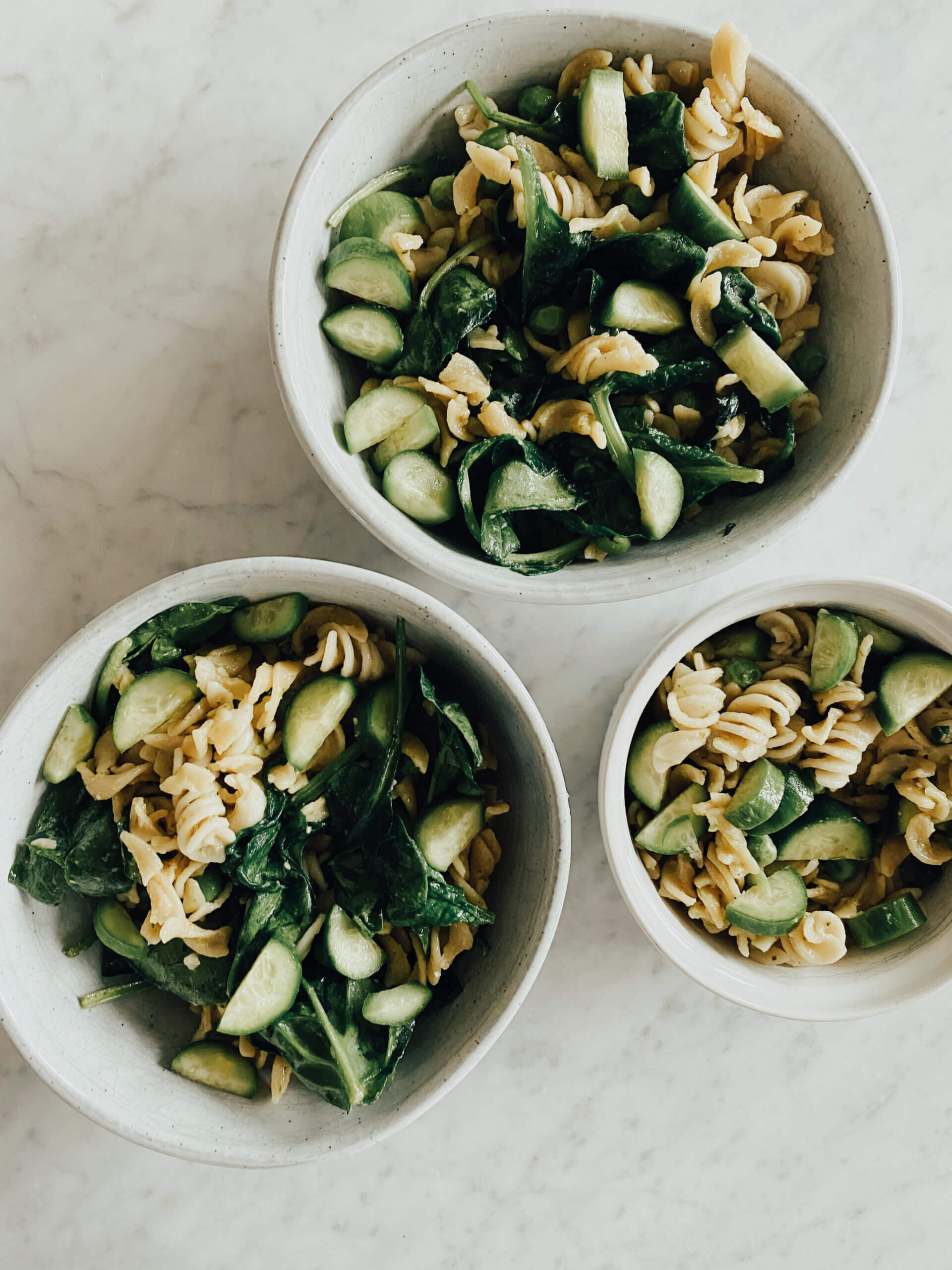 All the greens pasta bowls